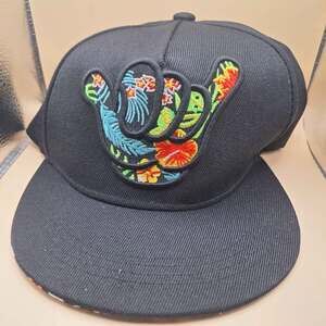 Shaka Baseball Cap Adjustable Snapback Tropical Embroidered Hawaii Flat Bill Hat